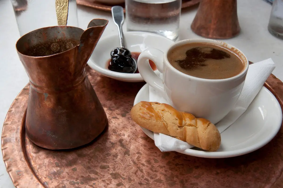 Greek Coffee With a Spoon of Sweets