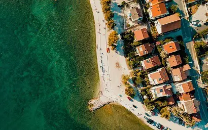 croatian houses from above