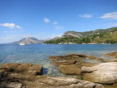 warm beach in croatia