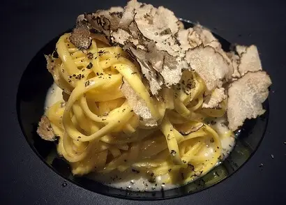 pasta with white truffles