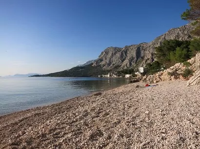rocky beach in croatia